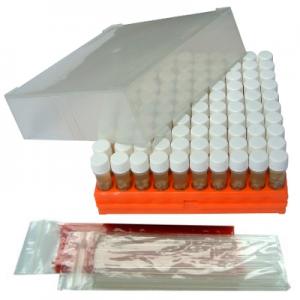 Protect Plus White caps & beads Polypropylene Tray, Loops & Needles