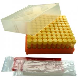 Protect Plus Yellow caps & beads Polypropylene Tray, Loops & Needles