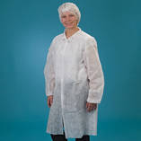 Visitors' coat studs Polypropylene, white, 50 gr/m², M, latex free