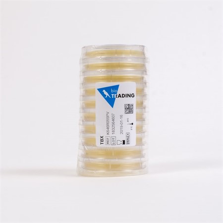 TBX Agar contact plate 15 g, single wrapped (1 shrinking foil)
